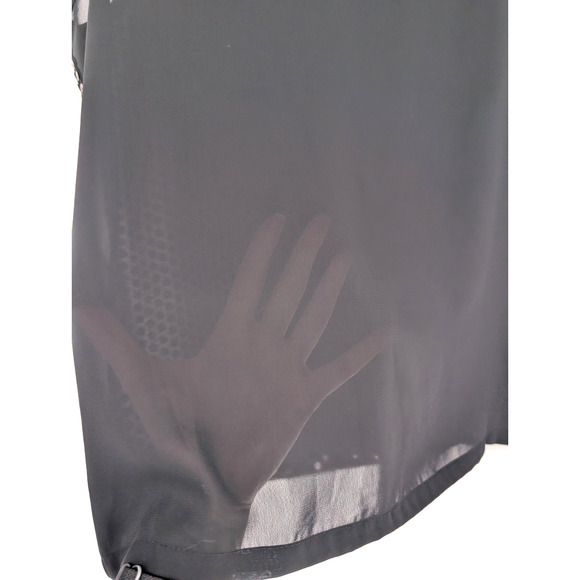 VTG 90s Black Sequin Sheer Sparkly Glam Dark Fairy Whimsigoth Chiffon Tank 8 - Picture 7 of 8